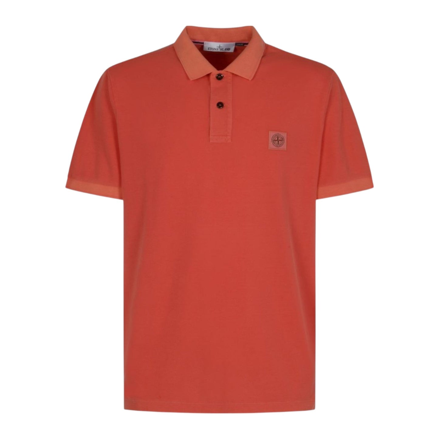 Stone Island Red Cotton Polo Shirt