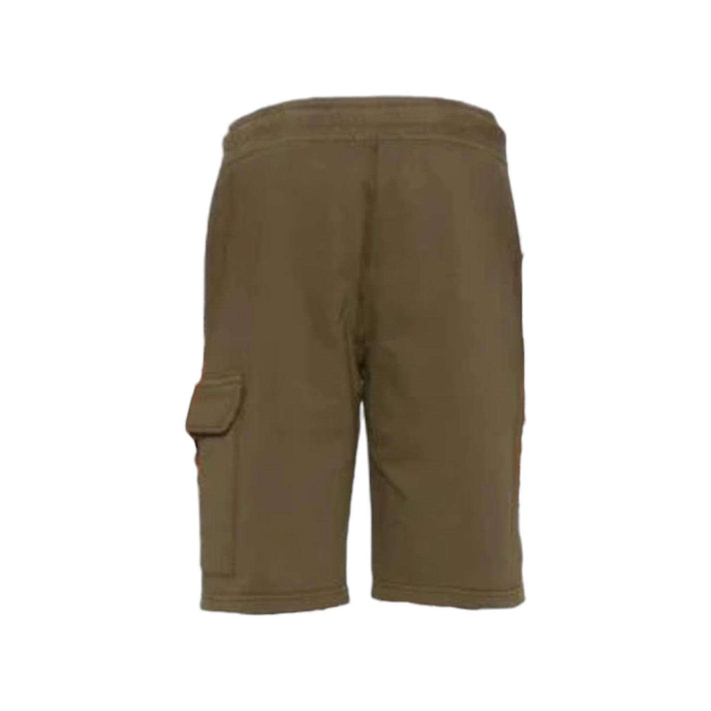C.P. Company Cotton Lens Light Fleece Khaki Green Shorts