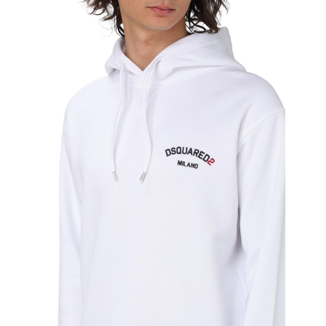 Dsquared2 Cotton Hoodie White S