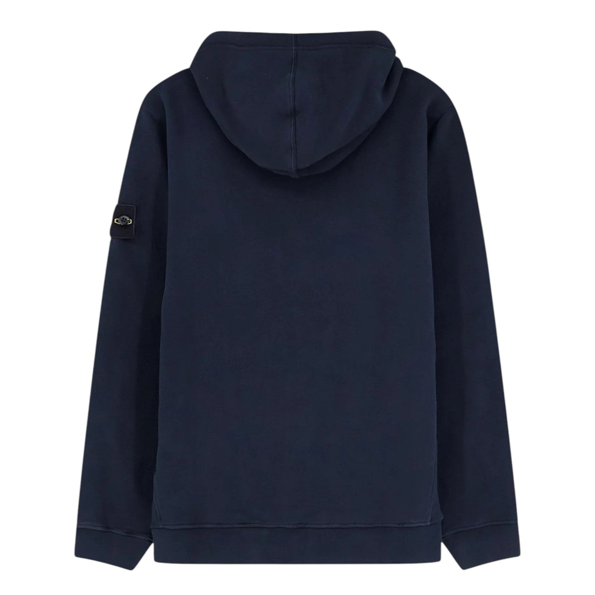 Stone Island Brushed Organic Cotton Navy Hoodie