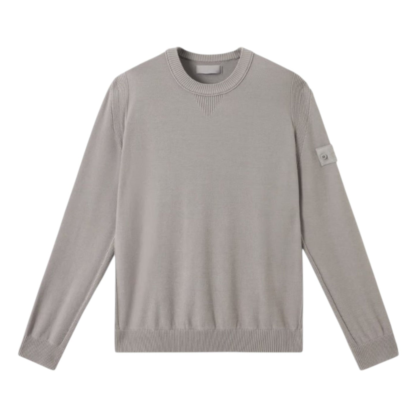 Stone Island Cotton Cashmere Dust Grey Ghost Sweatshirt
