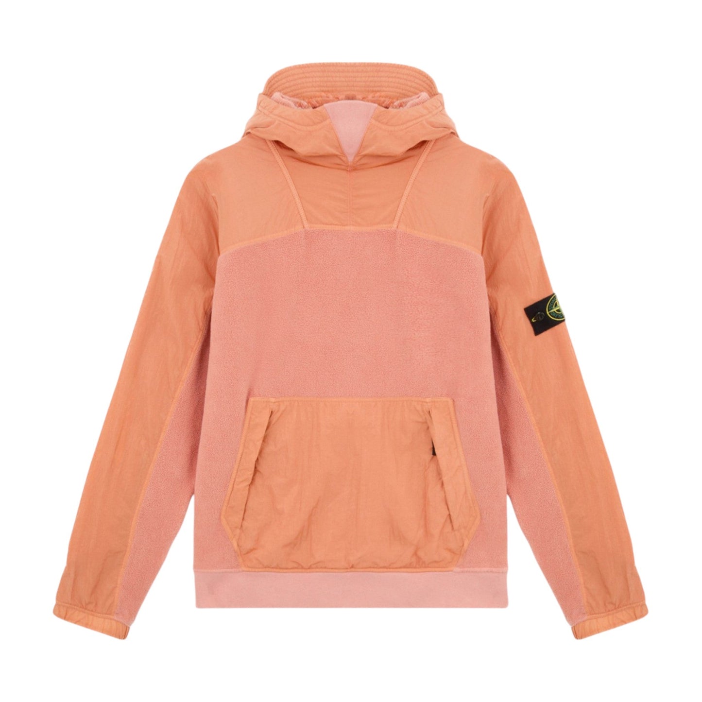 Stone Island Cotton With Nylon-TC Orange Hoodie