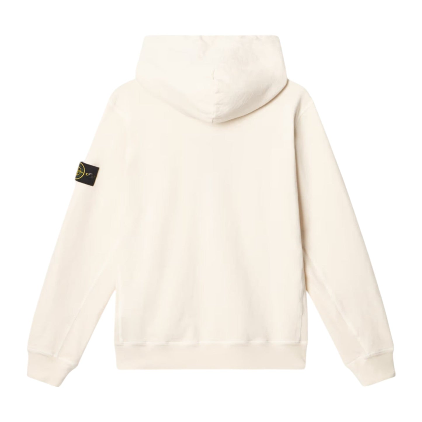 Stone Island Malfile Fleece 'Old' Effect Ivory Hoodie