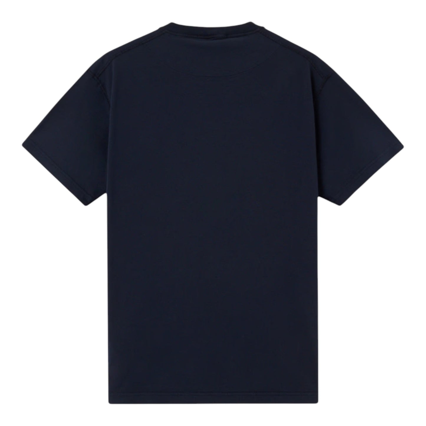Stone Island Organic Cotton 'Fissato' Effect Navy T-Shirt