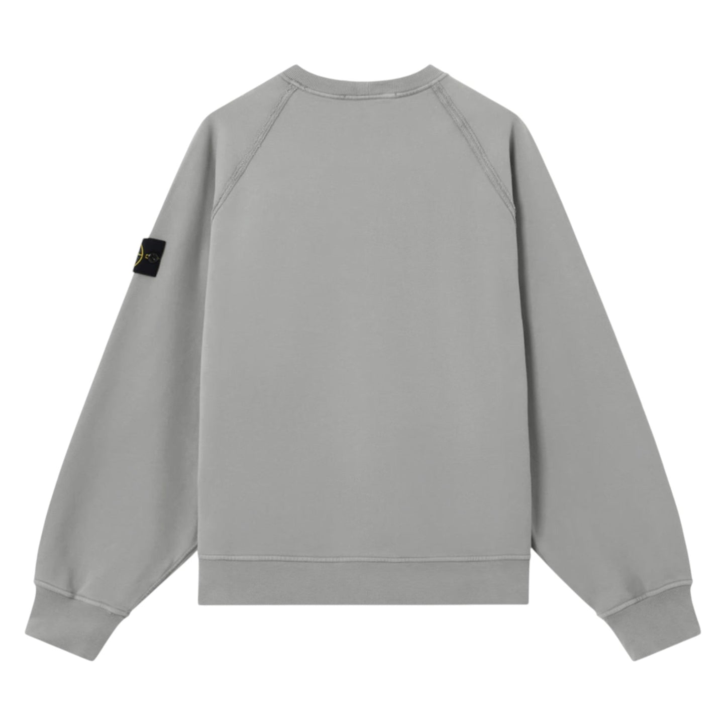 Stone Island Brushed Organic Cement Grey Sweatshirt