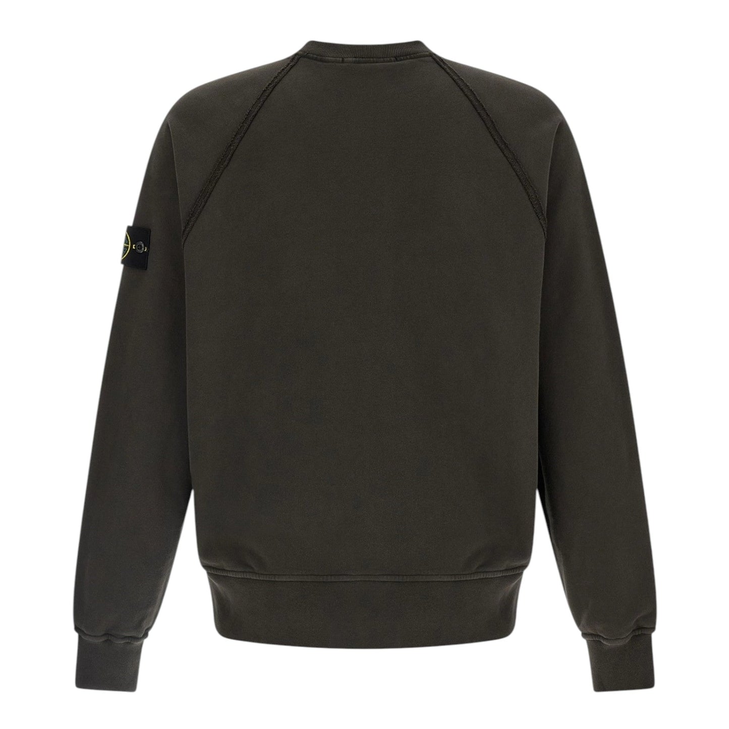 Stone Island Brushed Organic Lead Grey Sweatshirt