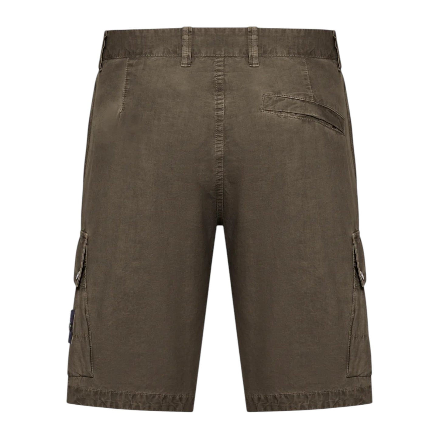 Stone Island Bermuda Cargo Military Green Slim Shorts