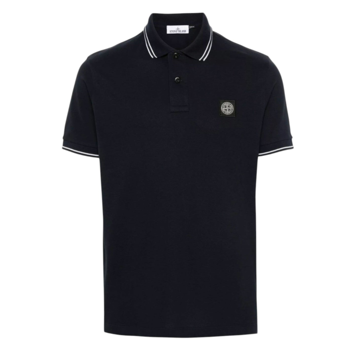 Stone Island Black Cotton Polo A