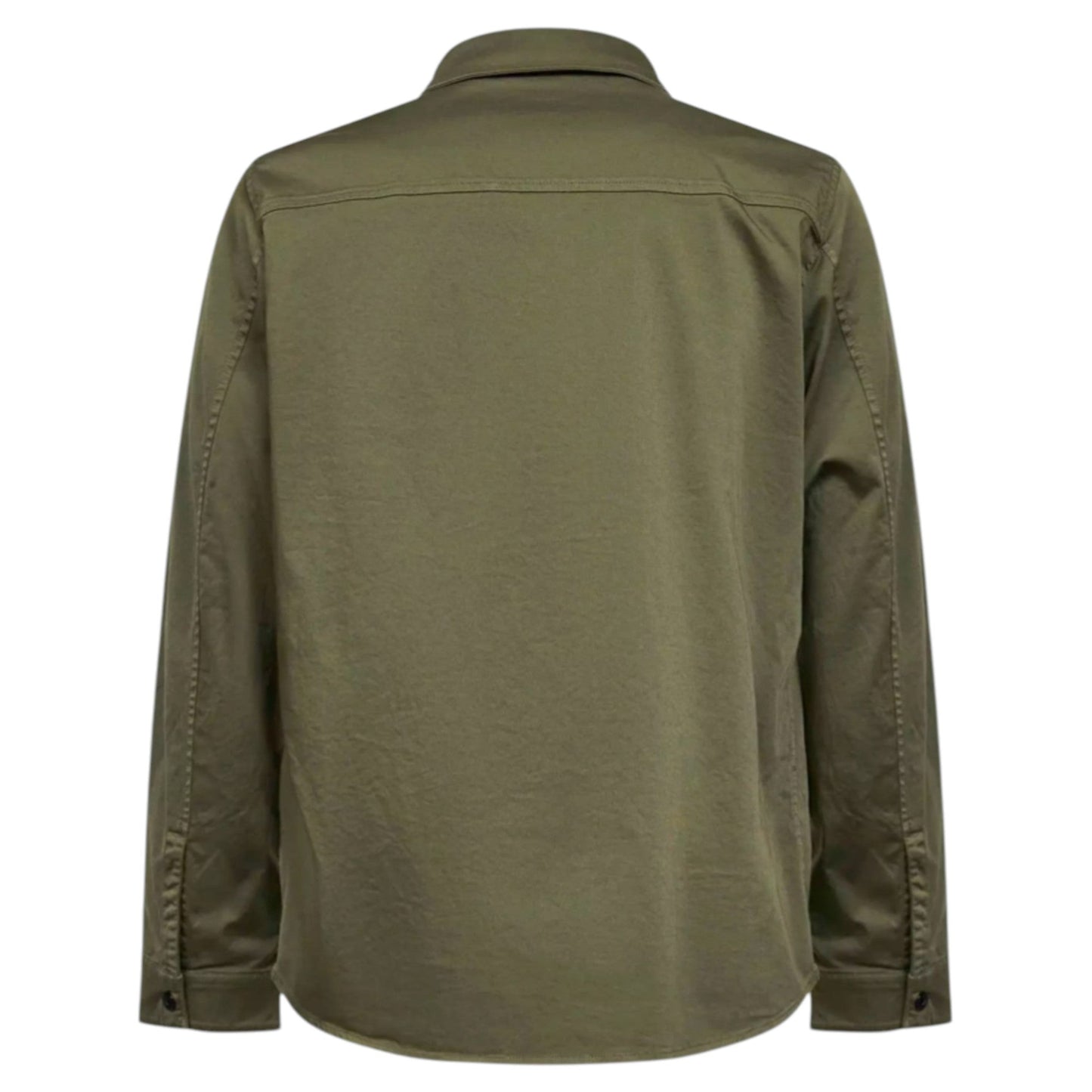 Stone Island Zip-Up Green Overshirt A
