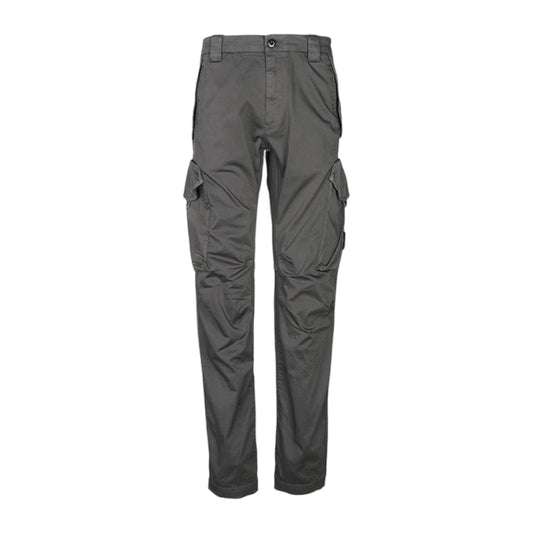 C.P. Company Stretch Sateen Ergonomic Pearl Grey Cargo Pants
