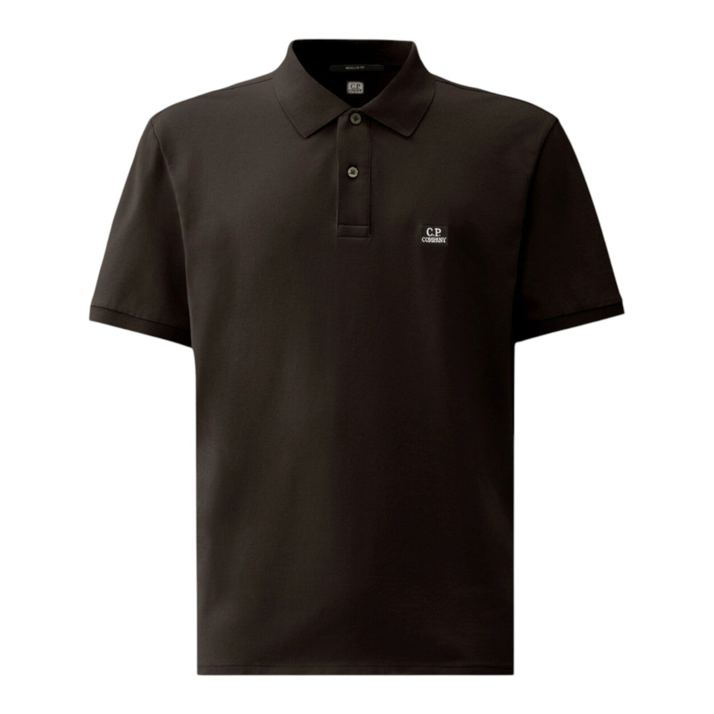 C.P. Company Stretch Piquet Black Polo Shirt