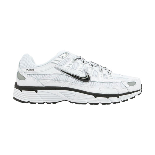 Nike P-6000 White Metallic Silver Silver Black