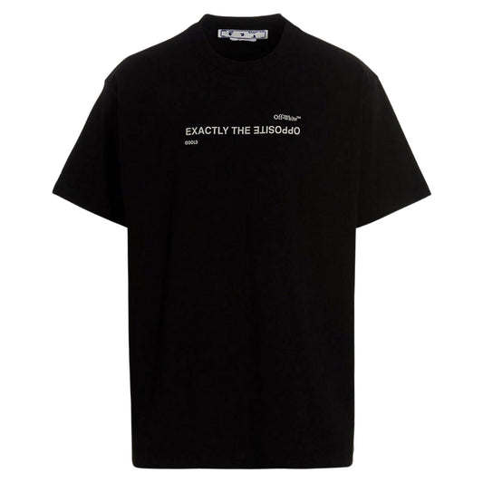 Off-White Spiral Opposite Over Short Sleeve Tee Black XXS