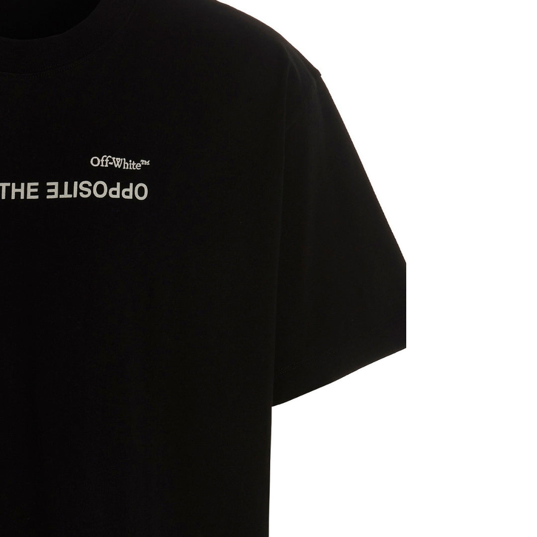 Off-White Spiral Opposite Over Short Sleeve Tee Black XXS