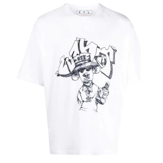 Off-White Graff Freest Over Skate Short Sleeve Tee White XS