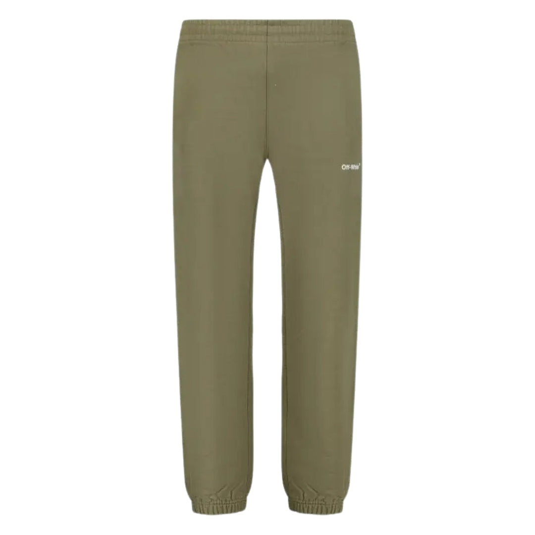 Off-White Wave Diag Slim Shorten Sweatpant Army Green XL