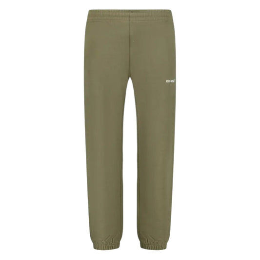Off-White Wave Diag Slim Shorten Sweatpant Army Green XL