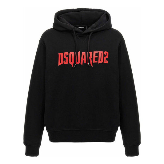 Dsquared2 Printed Hoodie Black M