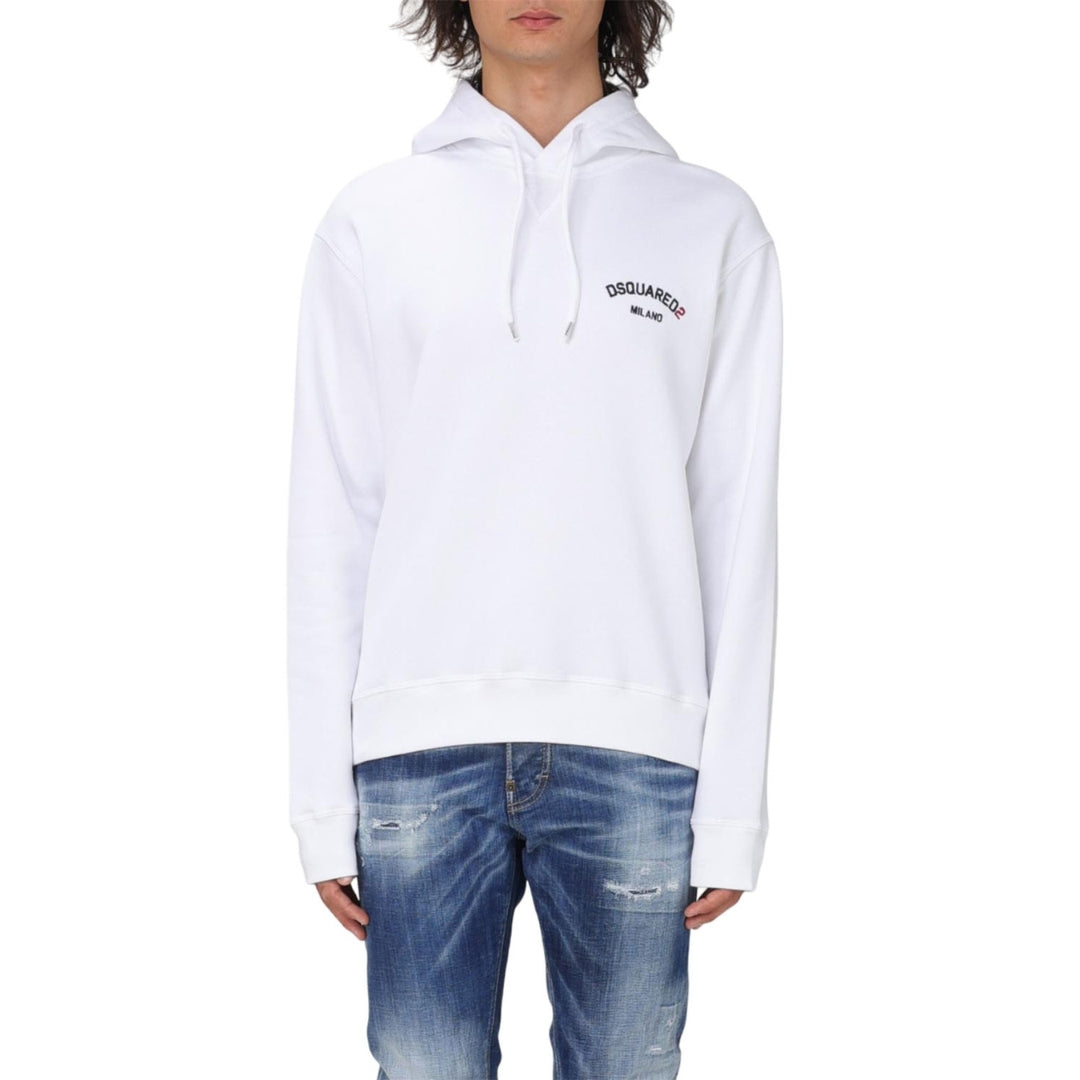 Dsquared2 Cotton Hoodie White S