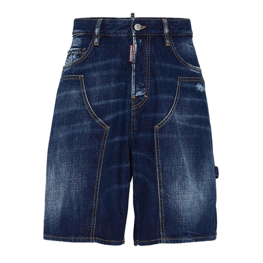 Dsquared2 Dark Semplice Carpenter Shorts Navy Blue W30