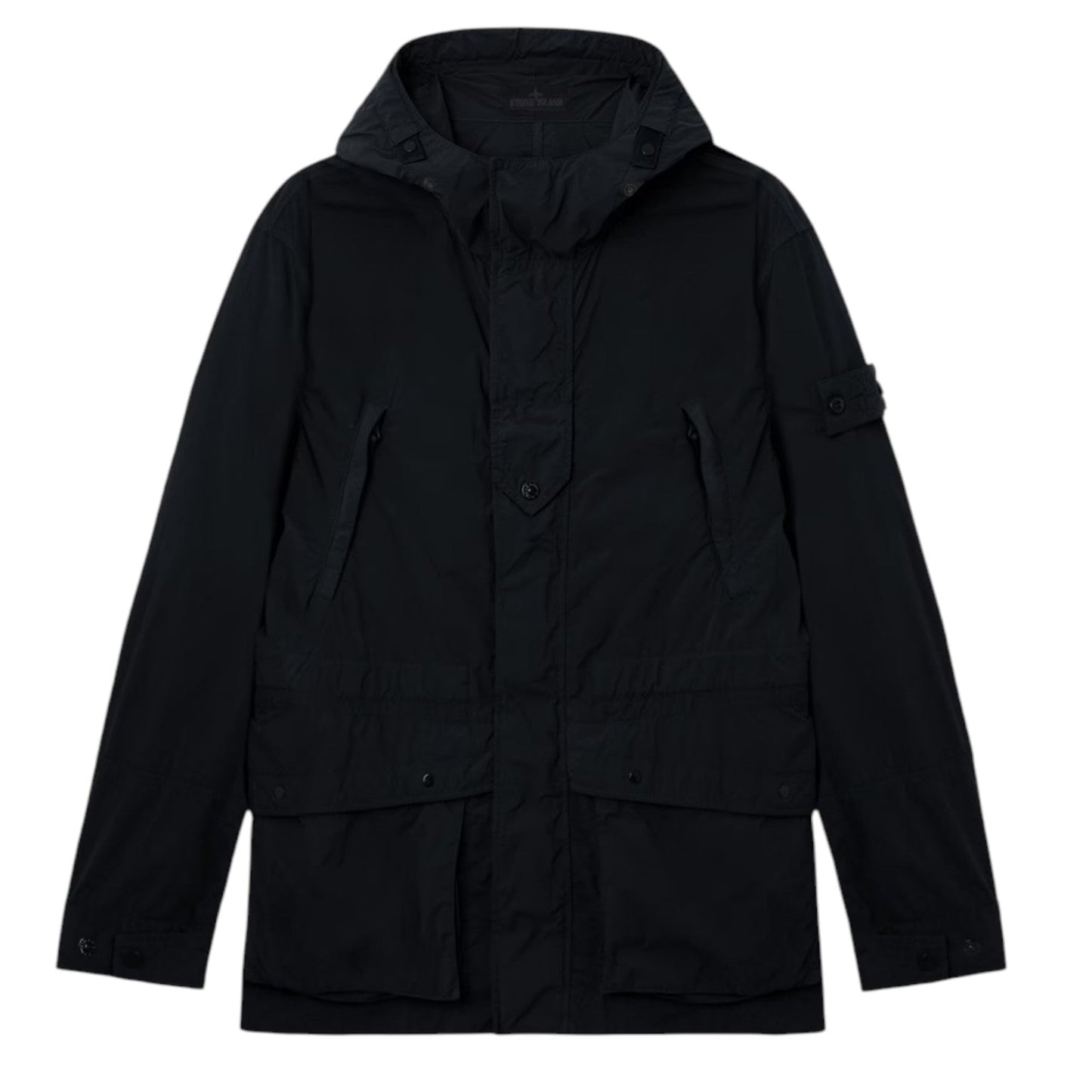 Stone Island Nylon Smerigliato Ghost Black Parka Jacket