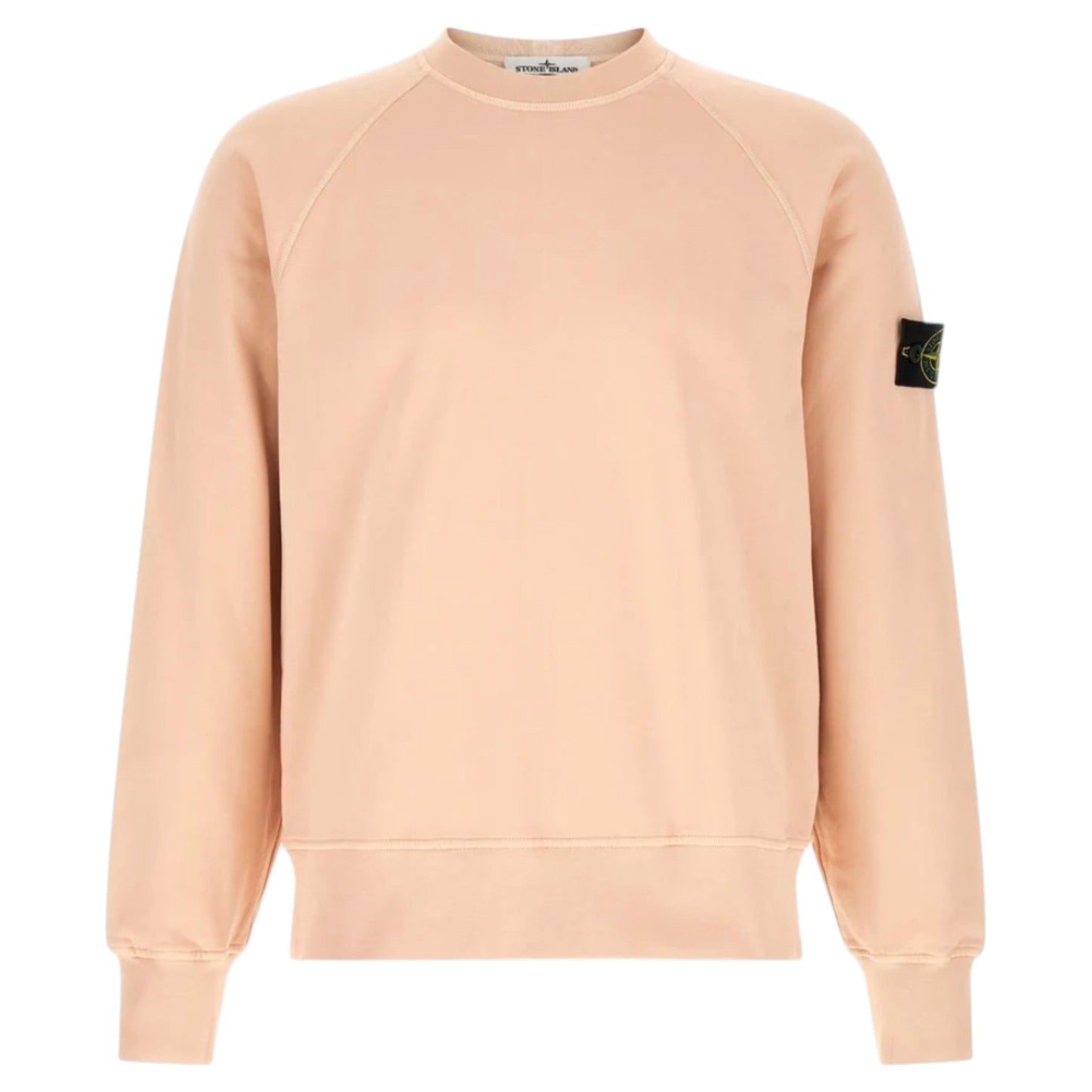 Stone Island Organic Cotton Pale Pink Peach Sweatshirt