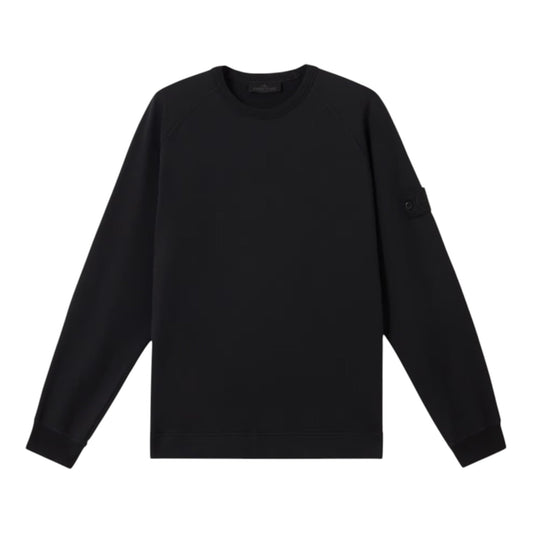 Stone Island Cotton Fleece Black Ghost Sweatshirt