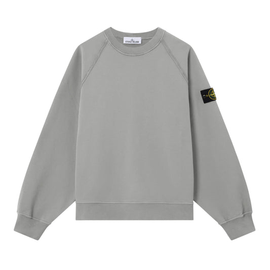 Stone Island Brushed Organic Cement Grey Sweatshirt