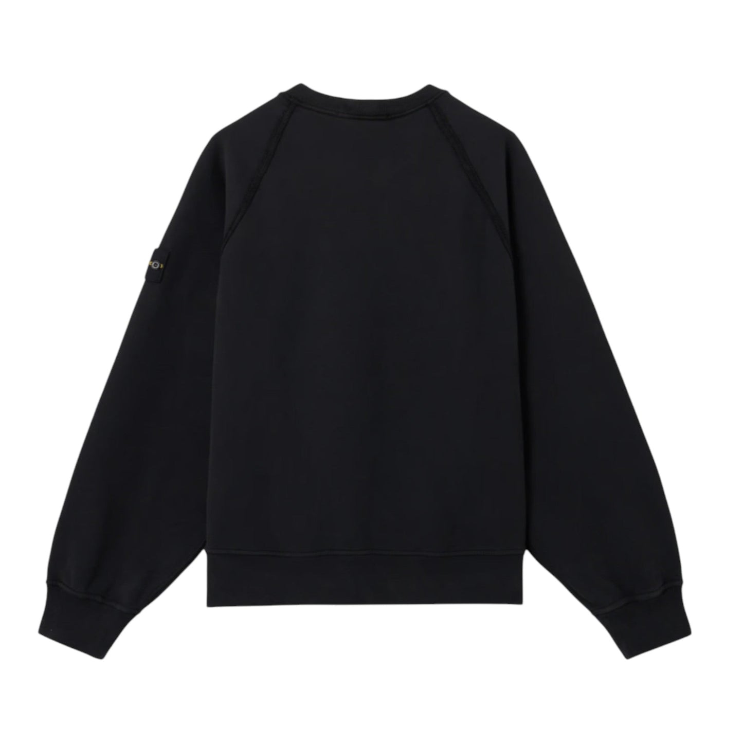 Stone Island Brushed Organic Black Sweatshirt