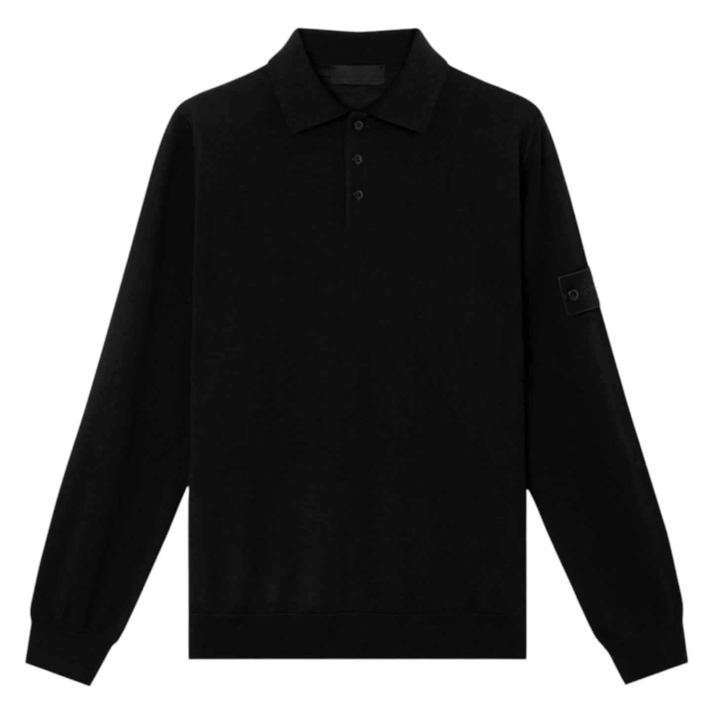 Stone Island Pure Light RWS Wool Ghost Black Sweatshirt