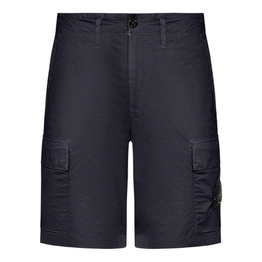 Stone Island Navy Bermuda Cargo Shorts