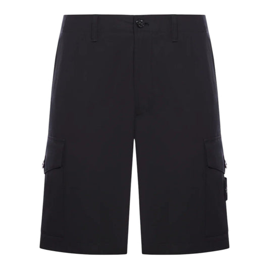 Stone Island Black Cargo Bermuda Ghost Shorts