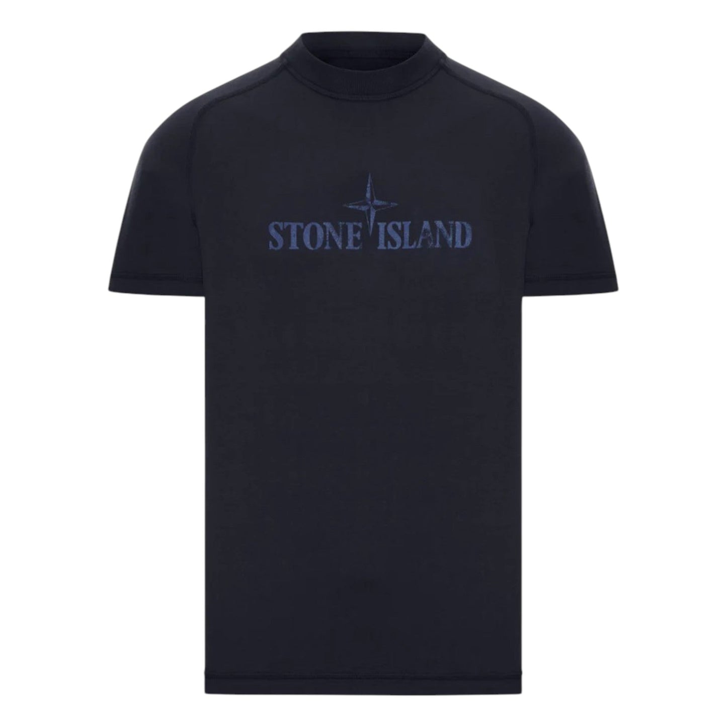 Stone Island Front Print Navy T-shirt