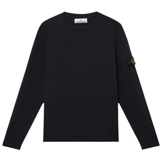 Stone Island, Navy Light Knit Crewneck Jumper