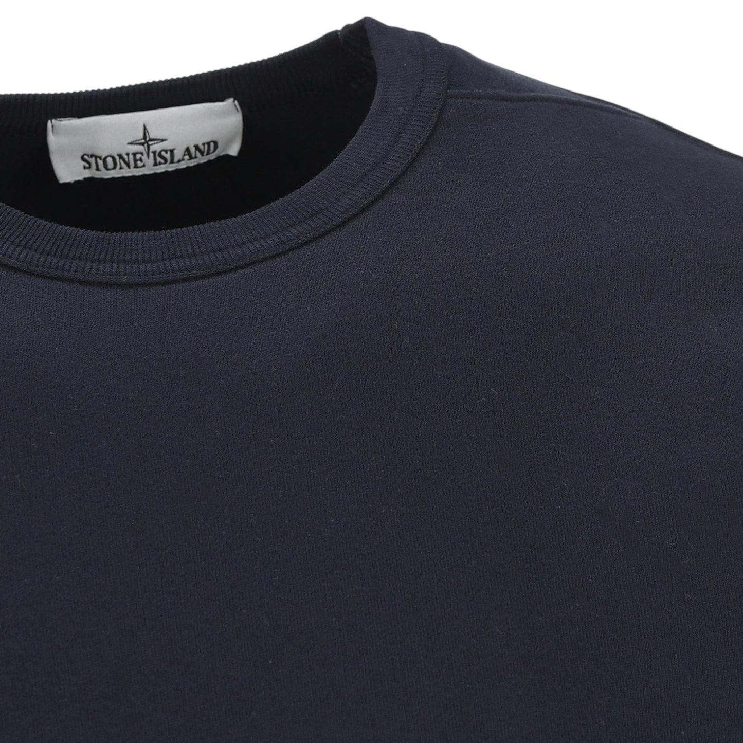 Stone Island, Navy Organic Cotton Sweatshirt - True Labels