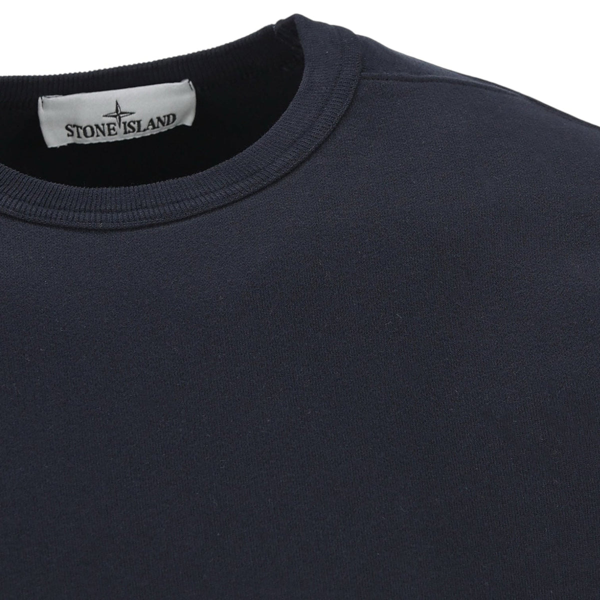 Stone Island, Navy Organic Cotton Sweatshirt - True Labels