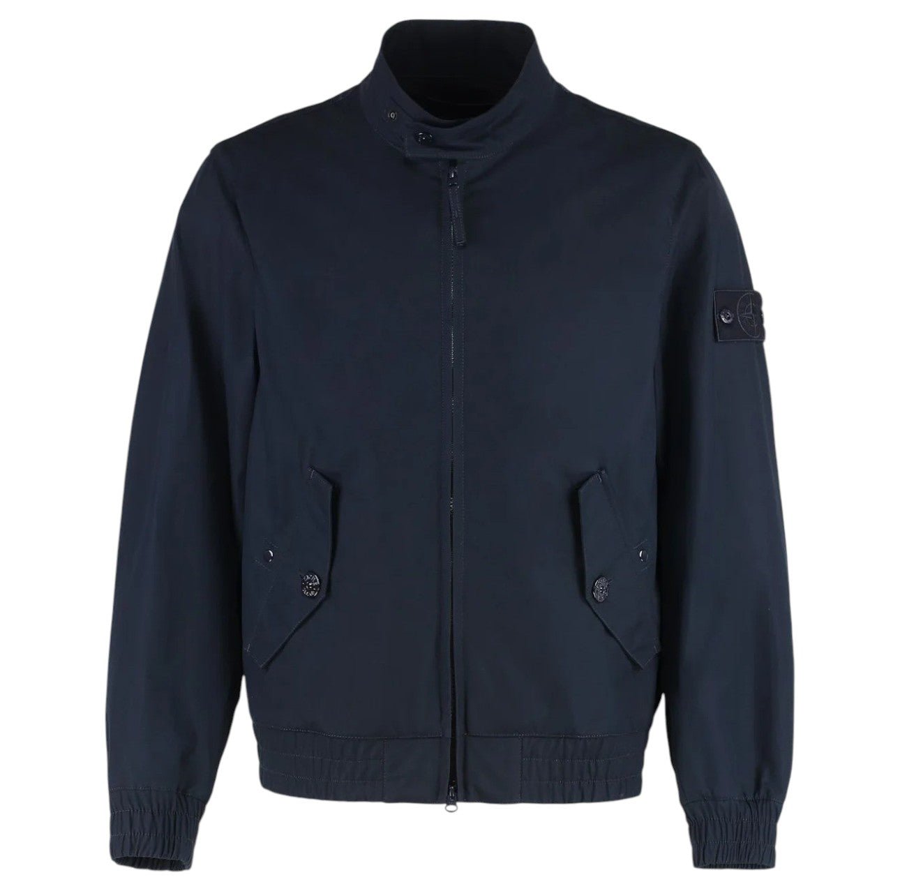 Stone Island, Weatherproof Cotton Canvas Navy Ghost Jacket